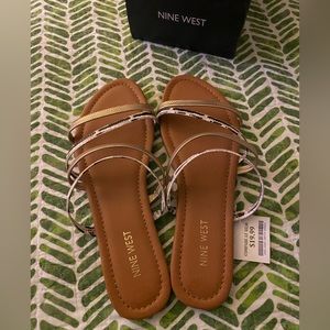 Nine West sandals, multicolored neutral, NWT